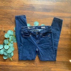 Madewell skinny skinny ankle jeans sz 25